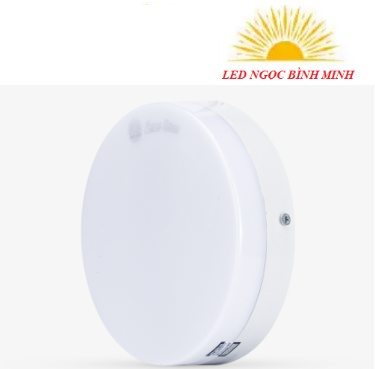 Đèn LED ốp trần tròn đổi màu đế nhôm LN12 ĐM