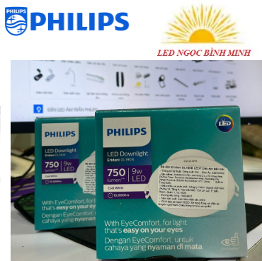 Đèn LED âm trần Eridani 9W DL190B LED7 D90 WH Philips