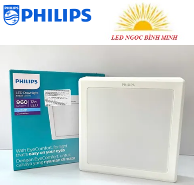 Đèn led ốp trần vuông   Eridani SQ Surface LED